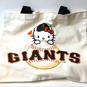 Hello Kitty Giants baseball tote bag